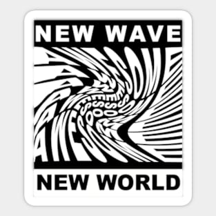 New Wave, New World Sticker